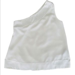 Banana Republic one-shoulder white blouse size M